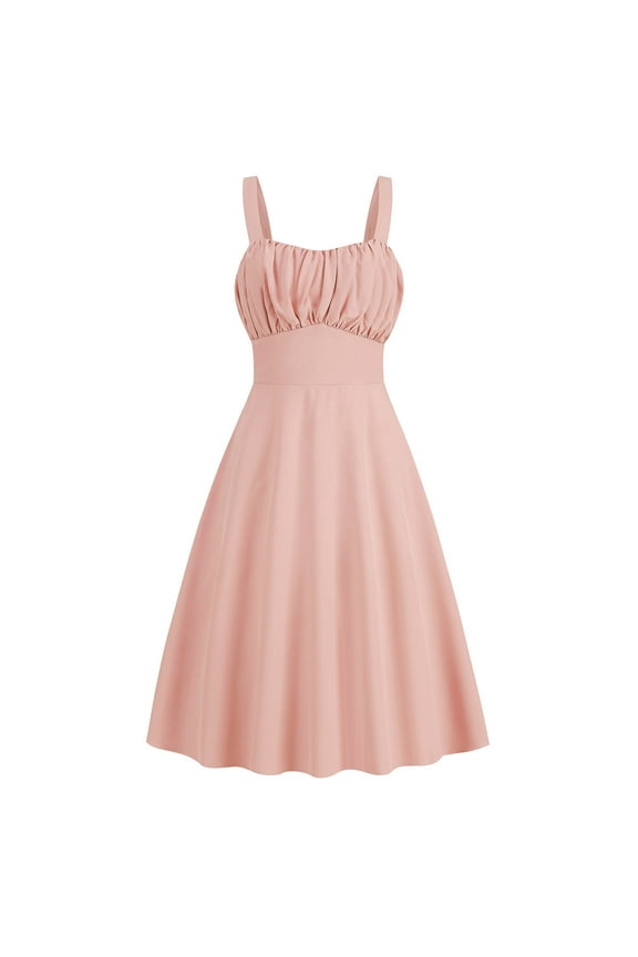 Retro Swing Dresses for Women 1950s Vintage Rockabilly Clothes Pinup Clothing Party Dress