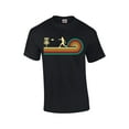 thumbnail image 1 of Retro Swirl Disk Golf Mens Short Sleeve T-shirt Graphic Tee-Black-medium, 1 of 4