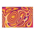 thumbnail image 1 of Retro Swirl Rug Psychedelic Groovy 70s Rug Wavy Trippy Rugs Area Rug for bedroom aesthetic living room decor bedroom Carpet, 1 of 5