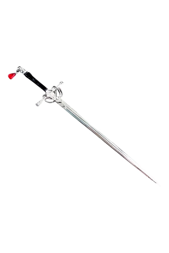 Retro Sword Hair Stick Ancient Style Hanfu Hairpin Metal Hair Accessory for Women Vintage Bun Pin Decorative Ornament