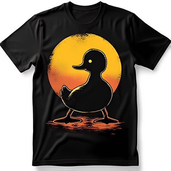 Retro T-Shirt Vintage Sun Design on Black Tee for Lovers