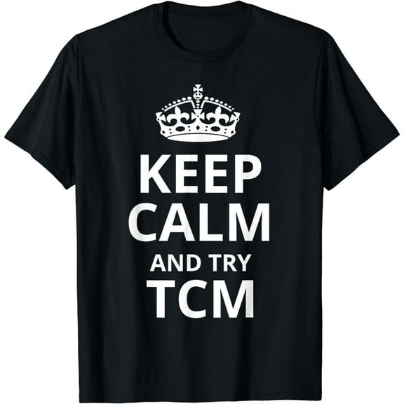 Retro TCM Design - 'Keep Calm and Try TCM' T-Shirt