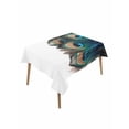thumbnail image 1 of Retro Table Cloth 60x84 Inch Rectangle, Peacock Feathers Abstract Art Waterproof Tablecloth Washable Table Cover for Party Picnic Dinner Decor, 1 of 9
