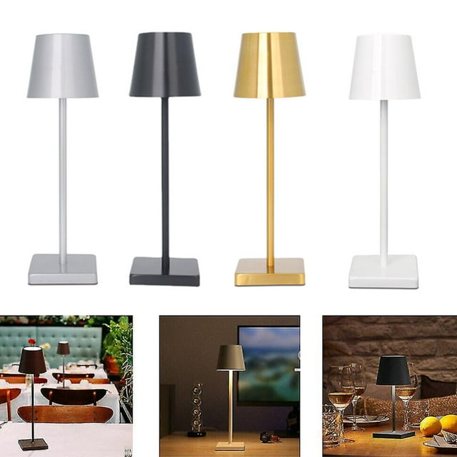 Retro Table Lamps Rechargeable Reading Light Touch Light 3Way Dimmable