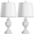 thumbnail image 1 of Retro Table Lamps Set of 2, Vintage Nightstand Lamps with White Shades for Bedroom Living Room, 1 of 7