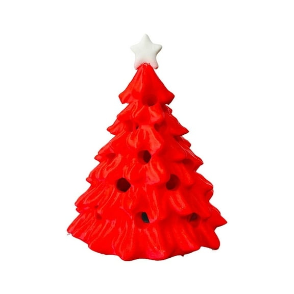 Retro Tabletop Christmas Trees, Table Top Christmass Tree with Lights, Artifical Christmas Trees That Light Up, Seasonal Tabletop Home Festive Ornament
