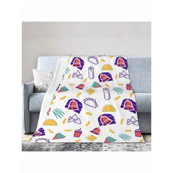 Taco Print Pattern Blanket