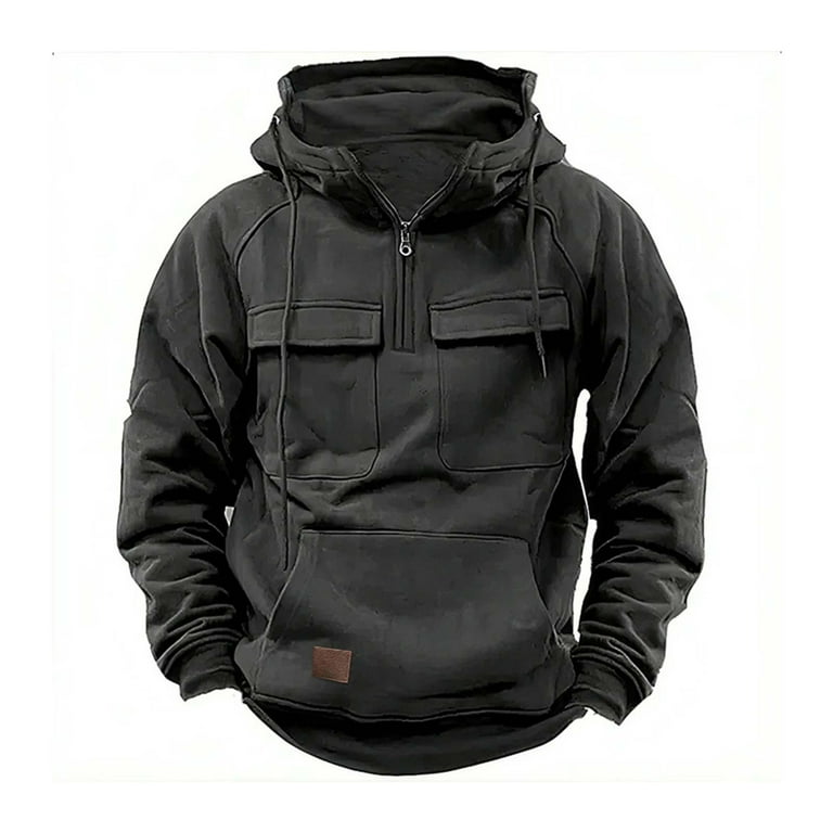 Retro military style casual pullover hoodie new arrivals