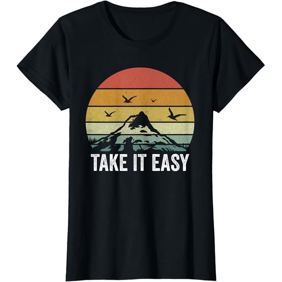 Retro Take It Easy Shirt Vintage Outdoors Camping T-Shirt