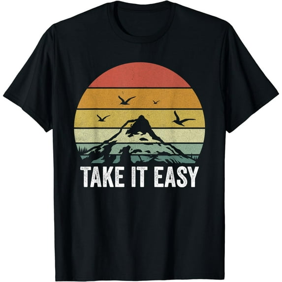 Retro Take It Easy Shirt Vintage Outdoors Camping T-Shirt