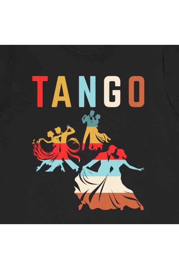 Retro Tango Dancer Graphic Tee Unisex Cotton TShirt