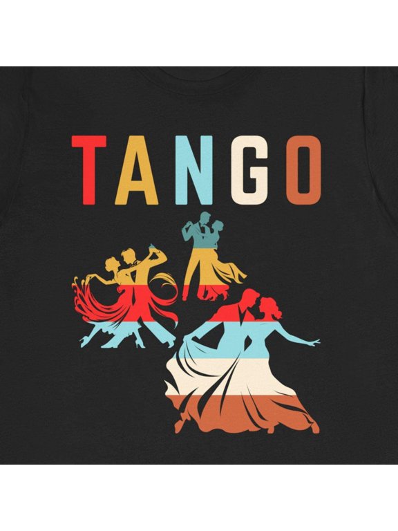 Retro Tango Dancer Graphic Tee Unisex Cotton TShirt
