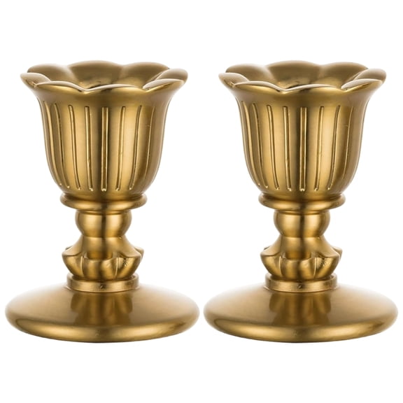 Retro Taper Candle Holders Copper Candlestick Holders for Home Dinning Table Centerpiece Wedding Holiday Party Chrismas