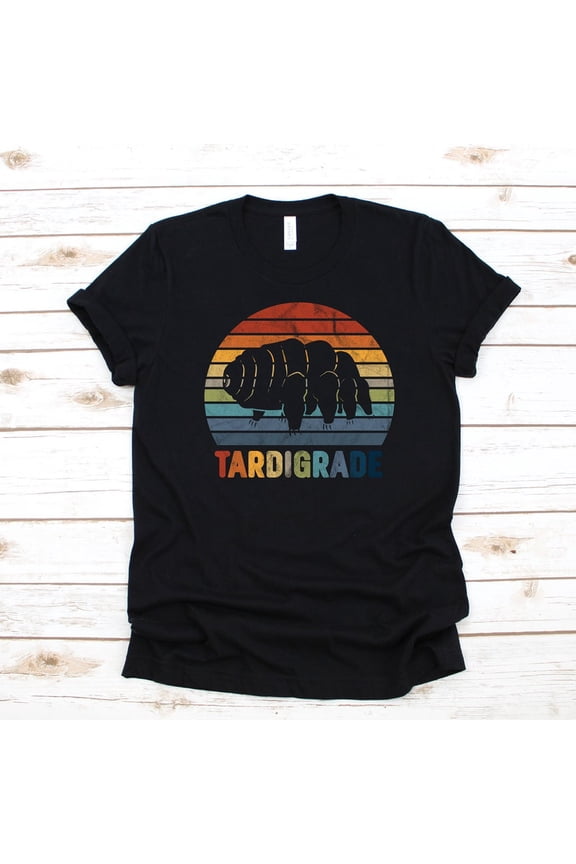 Retro Tardigrade Water Bear Microscopic Life Science Graphic Tee Shirt,for unisex up to size 5XL