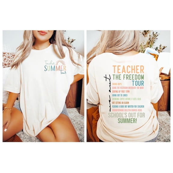 Retro Teacher Tour Shirt for Teacher, ABCD Teacher Tour Shirt, End of Year Shirt, Teacher, Back To School Shirt, Teacher life shirt All Size S-5Xl