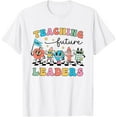 thumbnail image 1 of Retro Teaching Future Leaders Groovy Teacher Back To School T-Shirt Tops Tee, 1 of 4