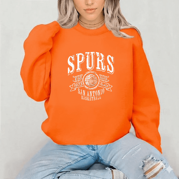 Retro Team Classic Court Spurs Vintage Basketball Team Retro Design Sweatshirt up to size 5XL