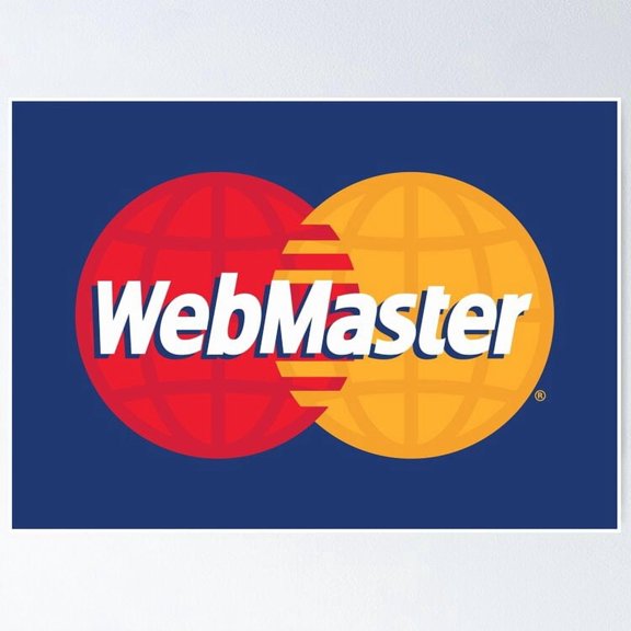 Retro Tech Internet Webmaster Graphic Matrix Computer Grid Wall Art Office Decor, Unframed Poster