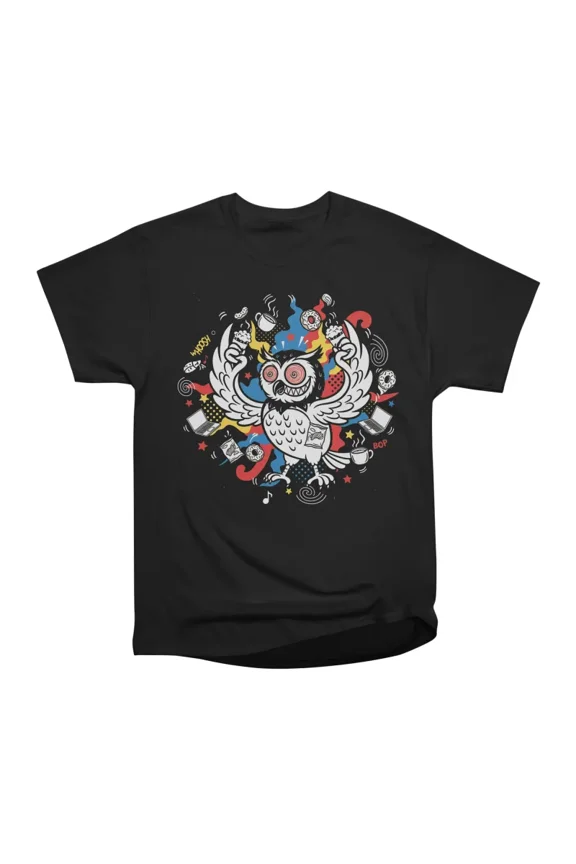 Retro Tech Owl T-Shirt Tee Gift For Him Merch For Her Apparel For Friend