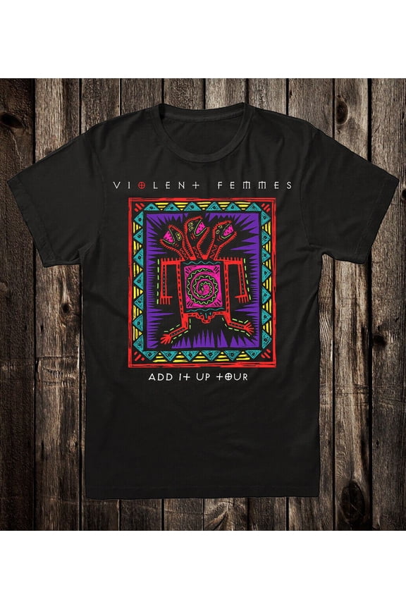 Retro Tee T Shirt Cotton 90's Punk Rock Grunge Violent Femmes Add It Up Tour
