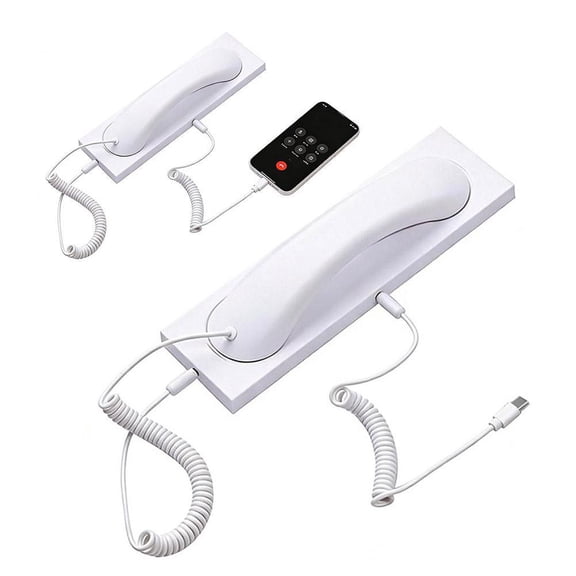 Retro Telephone Handset for Type-C Smartphones - Classic Receiver with Noise Filtering & One-Key Answer