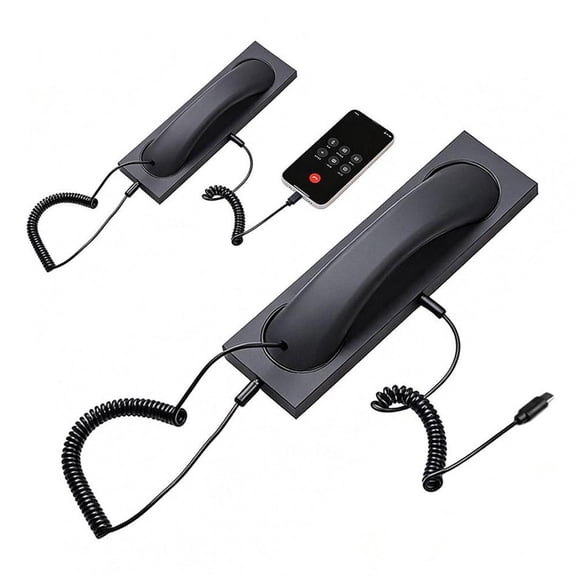 Retro Telephone Handset for Type-C Smartphones - Classic Receiver with Noise Filtering & One-Key Answer