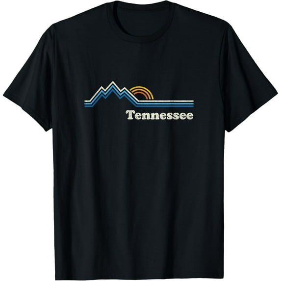 Retro Tennessee TN T Shirt Vintage Sunrise Mountains Tee T-Shirt