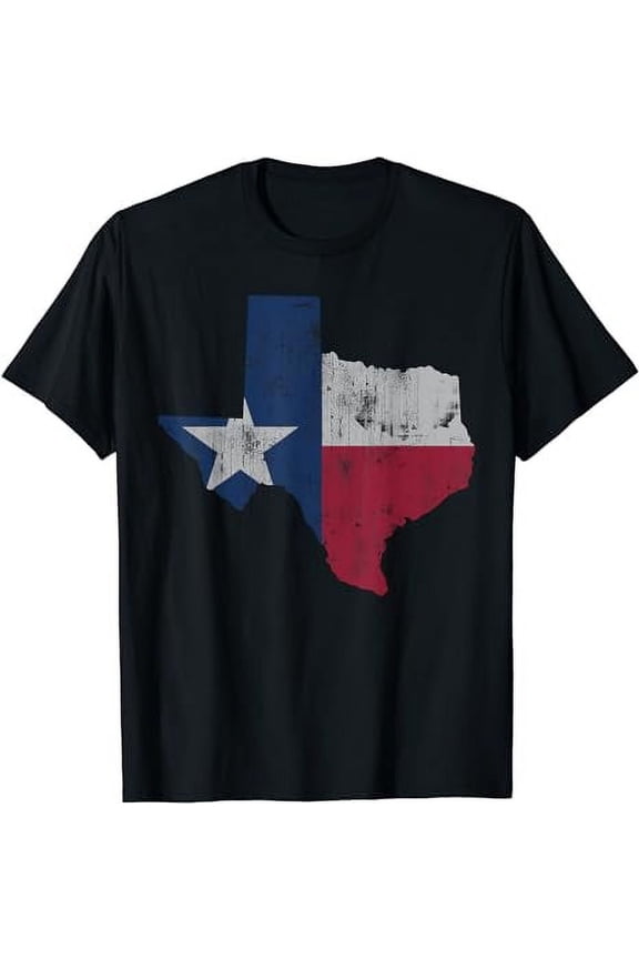 Retro Texas Flag Map Men Women Kids Youth Boys Girls Toddler T-Shirt