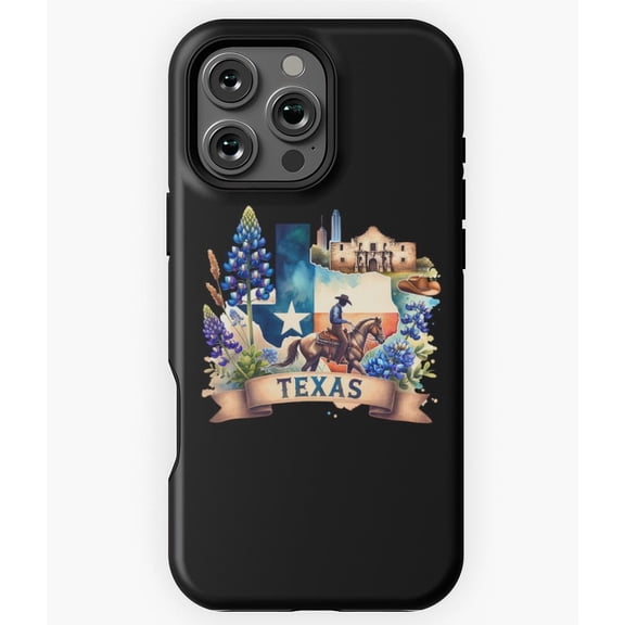 Retro Texas Western Vibes Cactus Cowboy Phone Case for iPhone 16 15 14 13 12 11 Pro Max
