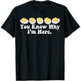 thumbnail image 1 of Retro Thanksgiving Dinner You Know Why I'm Here Deviled Egg T-Shirt, 1 of 6