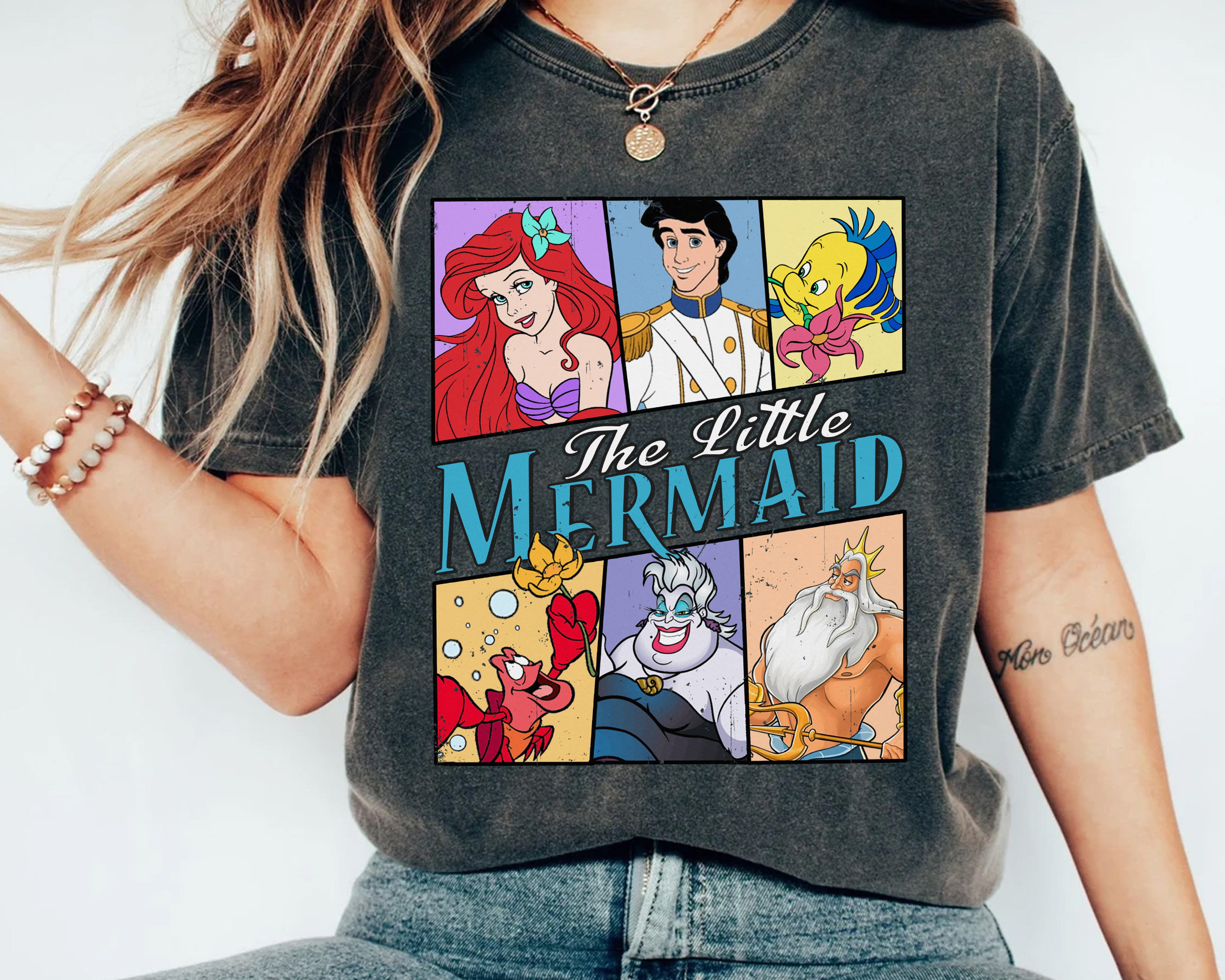 Vintage 90’s Single Stitch Kid’s Disney Little Mermaid Ariel Tee Shirt 3T on sale