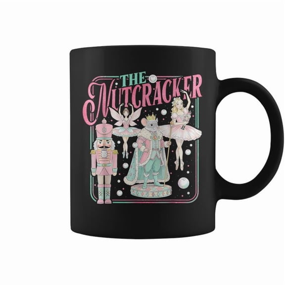 Retro The Nutcracker Sugar Fairy Plum Christmas Tree Coffee Mugs