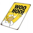 thumbnail image 1 of Retro The Simpsons Metal Poster Homer Simpson Woo Hoo Metal Tin Signs Vintage Plaque Wall Decor Gift For Club Bar Gym Home Kitchen Office 12x18 Inch, 1 of 4