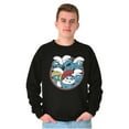 thumbnail image 1 of Retro The Smurfs Cartoon Characters Sweatshirt for Men or Women Brisco Brands S, 1 of 6