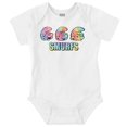 thumbnail image 1 of Retro The Smurfs Cartoon Tie Dye Romper Boys or Girls Infant Baby Brisco Brands NB, 1 of 6