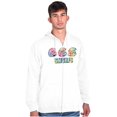 thumbnail image 1 of Retro The Smurfs Cartoon Tie Dye Zip Up Hoodie Men's Women's Brisco Brands S, 1 of 5