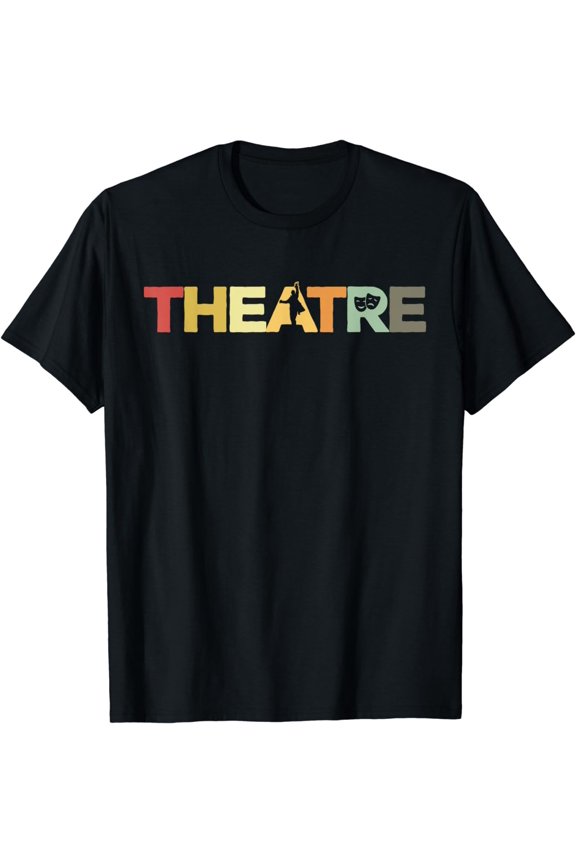 Retro Theatre Actor Rehearsal - Vintage Drama Theater T-Shirt
