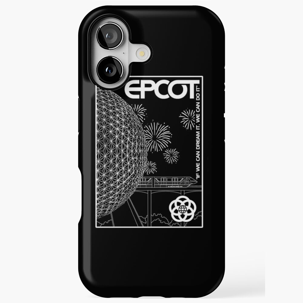 Retro Theme Park Geodesic Sphere Art iPhone Case 17 through 11 Pro Max ...
