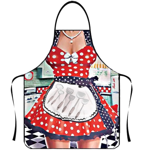 Retro Themed Apron with Pockets, Unisex 80*60Cm Whimsical Bib for Cooking & Baking, Home and Kitchen, Retro Kitchen decor, Kitchen Items for Home, Kitchen Sets for Home, Funny