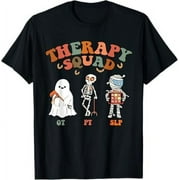 ZEYAXIN Retro Therapy Squad SLP OT PT Team Halloween funny Physical T-Shirt