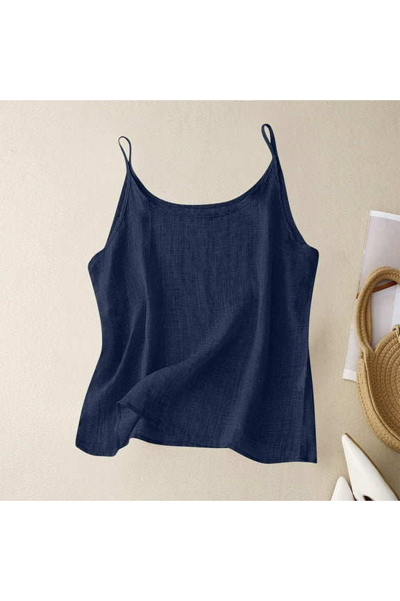 A Retro Thin And And Linen Inner Top Vest For Women Fitted T Shirt Tops for Women Distressed Top Women Beach Tops for Women plus Size Dance Strap Top Women 2x Lace Top A Tops for Women Shirt