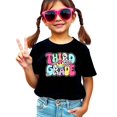 thumbnail image 1 of Retro Third Grade Shirt for Girls Back to School Groovy Girly 3rd Grade T-Shirt Black Shirt Youth Large, 1 of 5