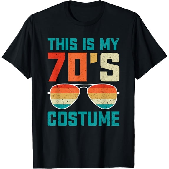 Retro This Is My 70's Costume Funny 70's Party Vintage T-Shirt