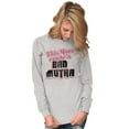 thumbnail image 1 of Retro This Mom Can Be A Bad Mutha Women's Long Sleeve T Shirt Brisco Brands S, 1 of 5