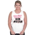 thumbnail image 1 of Retro This Mom Can Be A Bad Mutha Womens Plus Size Graphic Tank Top Brisco Brands 3X, 1 of 5