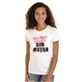 thumbnail image 1 of Retro This Mom Can Be A Bad Mutha Womens Slim Fit Graphic Tee Brisco Brands L, 1 of 5