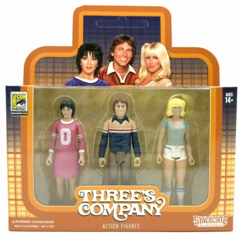 Syndicate Collectibles, Three's Company Action Figure Set, 3.75