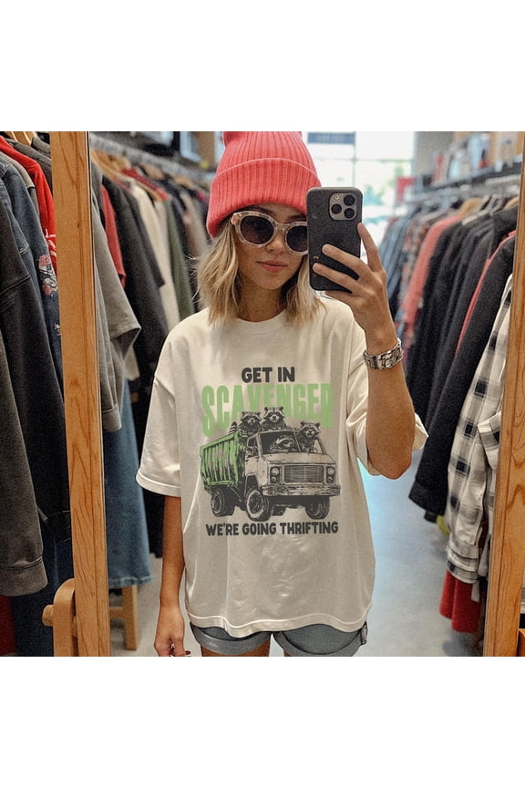 Retro Thrifting Tee: 'Get In Scavenger, We'Re Going Thrifting' Shirt All Size S-5Xl