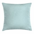 thumbnail image 1 of Retro Throw Pillow Cushion Cover, Big White Dots Spots Little Circles Shabby Pastel Colors Symmetrical Monochrome, Decorative Square Accent Pillow Case, 24 X 24 Inches, Light Blue White, by Ambesonne, 1 of 2