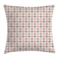 thumbnail image 1 of Retro Throw Pillow Cushion Cover, Hexagonal Shaped Cut Lines Attached with Vertical Squares Delicate Modern Pattern, Decorative Square Accent Pillow Case, 24 X 24 Inches, Multicolor, by Ambesonne, 1 of 2